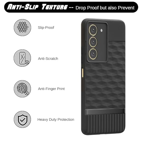 Image of Shockproof Case for Realme 14x 5G / P3x 5G / Narzo 80x 5G / 80 Lite 5G | Full Camera Protection | TPU Flexible Back Cover for Realme 14x 5G / P3x 5G / Narzo 80x 5G / 80 Lite 5G (Matte Black)