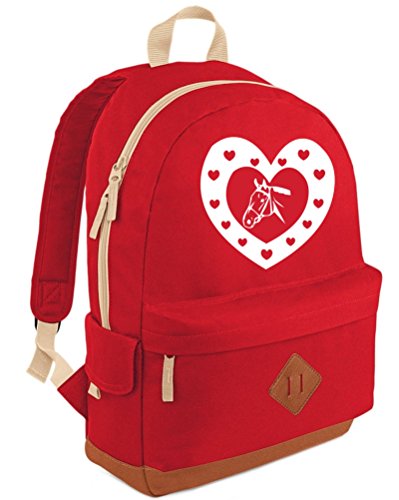 Sac à main porté au dos femme rouge Edward Sinclair avec bretelles