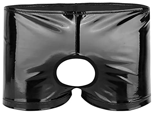 Pantalones cortos de cuero para hombre sin entreprensa con acabado premium 1