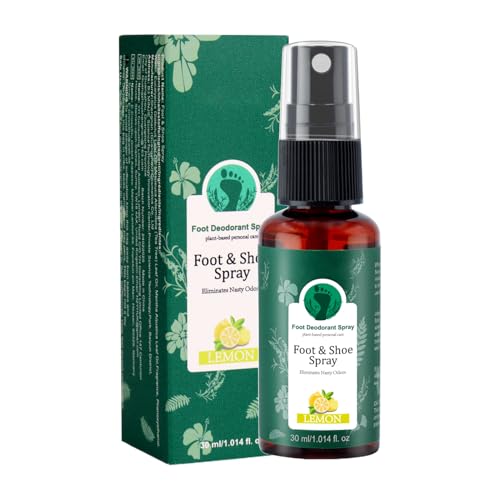 Spray De Cuidado De Los Pies | Desodorizador De Zapatillas Naturales | Spray De Tratamiento De Pies | Conveniente Para Usar | Soporte De Piel Sensible | 2.9x10.1cm | Para Atletas De Gimnasio De Viaje