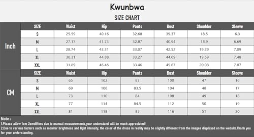 Kwunbwa D88202-BLACK-L Cargo Jumpsuits For Women, Summer Short Sleeve Rompers Casual Stretchy Elastic Waist Button Down Jumpsuits 2024 thumb #3