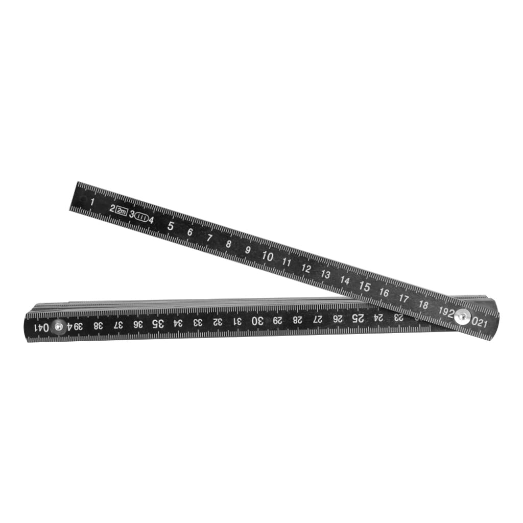 GMBYLBY Sturdy 2m Folding Ruler With Metal Rivets Portable Measuring Stick For Accurate Measurement And Easy Storage
