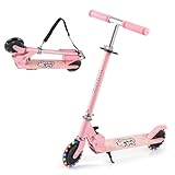 🥳 2 ROULETTES : Cette trottinette dispose de 2 roues ABEC-5 avec lumières LED, ce qui peut être le point culminant de la foule. Le matériau PU a un effet d'absorption des chocs élevé, ce qui peut assurer le confort lors de la lecture, et la conception du frein arrière est à la fois sûre et facile à utiliser.