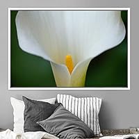 Framed Canvas Wall Art Blooming Closeup Botanical Chic Closeup Expressive Multicolor Photography Realism Ultra - 16x24 inches