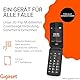 Gigaset GL595 Flip-Mobiltelefon – einfache Bedienung für Senioren, große Tasten & SOS-Notruftaste – Staub- & spritzwassergeschützt IP44 Schutzklasse–ohne Vertrag–2,8 Zoll TFT-Farbdisplay, Black