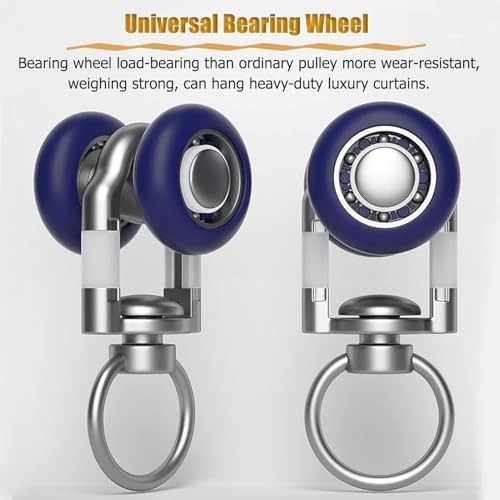 Heavy-Duty Aluminum Curtain Track for Room Dividers | Versatile Wall/Ceiling Mount, Adjustable Lengths (3-49 ft) | Perfect for Home & Office Privacy Solutions