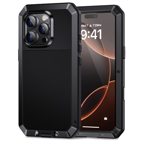 Finis les écrans brisés : coque iPhone 16 Pro Max antichoc militaire en métal
