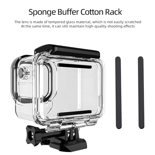 Image of Underwater Housing Case for Insta 360 ACE 2, Clear PC Material, 30M Waterproof, Marine-Grade Steel Buttons, Three-Fold Buckle Lock (YH-ace2)