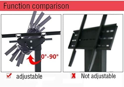 Soporte móvil para TV, altura ajustable, con ruedas miniatura 3