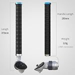 VR Cricket Bat pièce jointe pour iB Cricket - Accessoire de poignée de bâton de cricket compatible avec Meta Quest 3/3s/2/Pro, Améliorer Immersive VR Expérience de jeu (Noir)