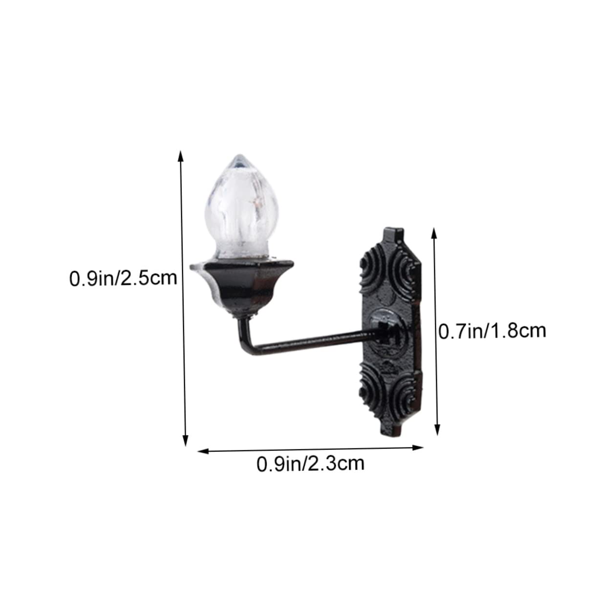 DOITOOL 4Pcs Miniature Wall Lights for DIY Models Tiny Wall Lamp for Mini House Decoration and Sand Table Building Warm Glow for Scenes