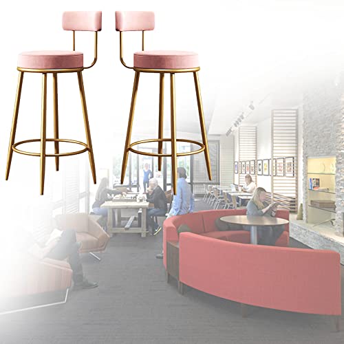 Tabourets de bar en velours confortables pour soulager le dos en cuisine