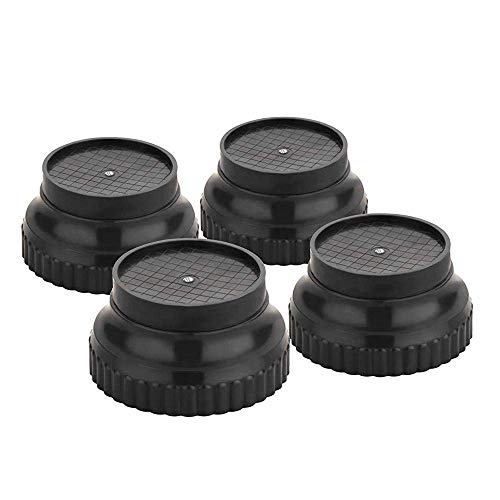 Image of Furniture Pads, Heavy Duty Plastic Floor Protector Pads for Refrigerator, Bed, Sofa, Almirah & Cupboard, Fridge Stand | Durable Anti-Slip Washing Machine Stand (Pack of 4, Round)