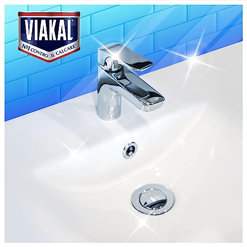 Viakal Classico Anticalcare Liquido, Doppia Confezione (2 x 720ml), Tecnologia Anti-Goccia, Elimina Fino Al 100% Di Calcare, Combatte i Cattivi Odori, Brillantezza a Lungo - Immagine 1