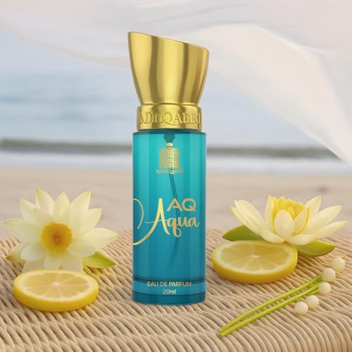 Image of Adilqadri AQ Aqua Perfume for Men and Women | Long Lasting Eau De Parfum for Men & Women | Fresh & Aquatic Fragrance | Everyday Wear Perfume | 20ml