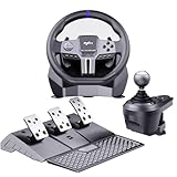 PXN V9 GEN2 PC Steering Wheel, PS4 Steering Wheel with Shift Levers, Hall Effect Pedal, 6+R Shifter, App, Racing Steering Wheel for Xbox Series X/S, Xbox One, PC, PS4, PS3