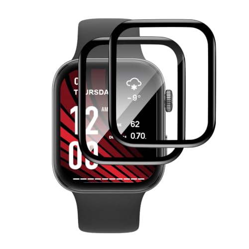 VideoSecu für Panzerglas für Huawei Watch Fit 3 Schutzfolie 4 Stück TPU Displayschutz HD Klar Ultradünn Schweißresistent Stoßfest für Outdoor Kratzfest Blasenfreie Installation