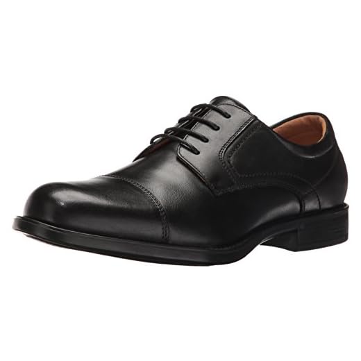 Florsheim Men's Medfield Cap Toe Oxford, Black, 10