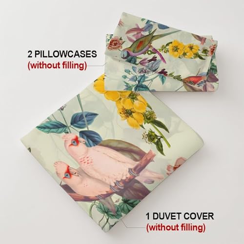 Drap housse oiseaux fleur antidérapant en microfibre douce bonnet 25 cm - 8