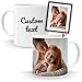 Tasse Mug Blanc personnalisée | Cadeau original | Personnalisable (Photo et Texte)