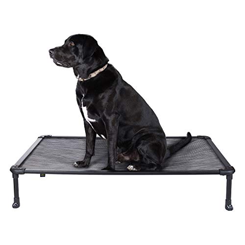 Veehoo Chew Proof Elevated Dog Bed - Cooling Raised Pet Cot - Rus...