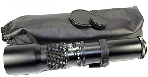 Super-Powered 500mm/1000mm f/8.0 Telephoto Lens (Black) with 2X Professional Multiplier for Nikon Digital SLR Cameras and Deluxe Accessory Bundle with Xpix Cleaning Kit - Thumbnail 3