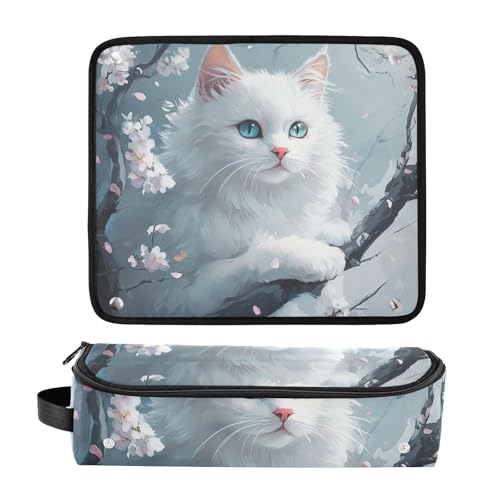 Bolsa de viaje para herramientas de cabello y tapete resistente al calor con cierre, gran capacidad, organizador para herramientas calientes como planchas, rizadores y estilizadores - Diseño 2 en 1 con tapete resistente al calor desmontable miniatura 3
