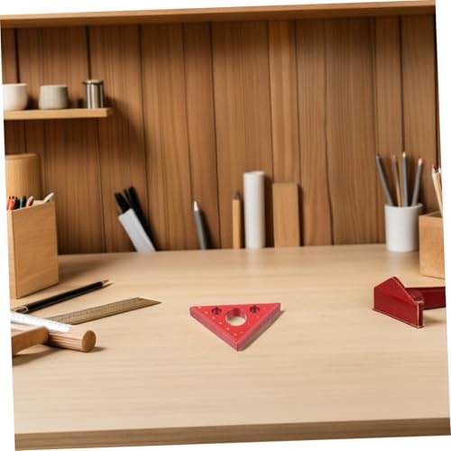 Gadpiparty 2pcs Aluminum Alloy Triangle Ruler for Woodworking Precision Angle Measuring Tool Multifunctional Carpenter Right-angle Rule for Carpentry Height and Depth Measurement - Image 7