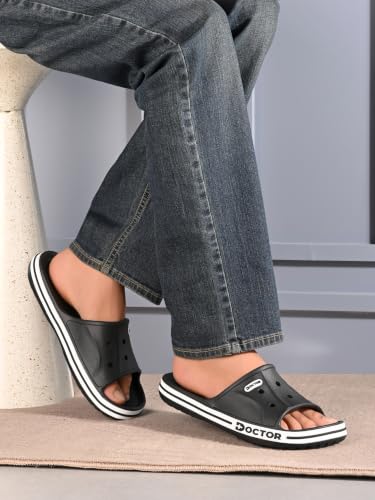 Image of Men's EVA Slide Slippers | Lightweight Comfort Bathroom & Casual Slides | Anti-Skid Soft Cushioned Slip-On Slippers for Indoor & Outdoor Use