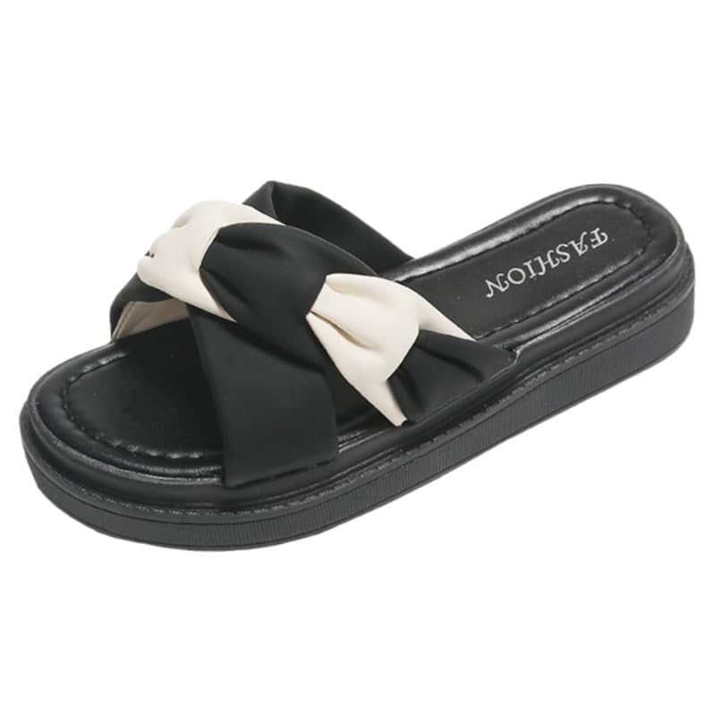 Women's slippers, thick-soled design, light and comfortable, toe exposed and breathable, suitable for daily wear