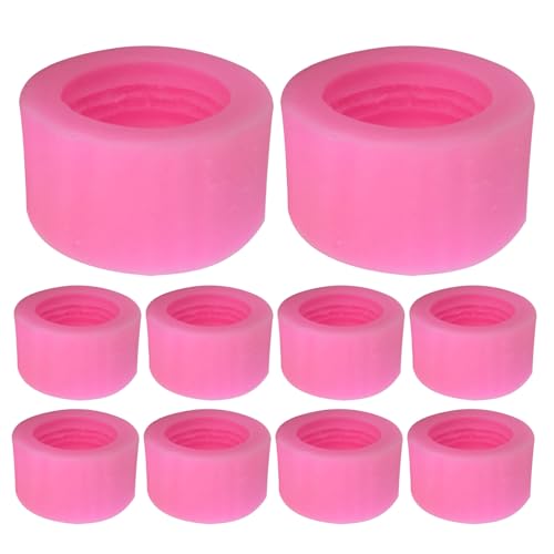 VANZACK 10pcs 3D Macaron Silicone Mold Food-Grade Fondant Baking Tools for Cake Decorating, Chocolate, Cupcake, and Cookie Making, Non-Toxic Flexible Macaron Baking Moulds for Home and