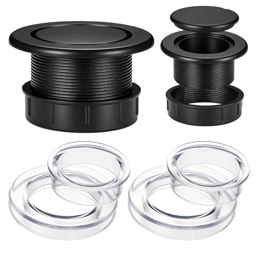 HairChrysm 2 Pack Table Umbrella Hole Ring Plug Cap Set Outdoor Parasol Table Hole Cover Insert for Patio Yard Garden Camping Pool