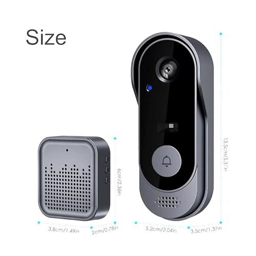 Sonnette vidéo Haute définition extérieure : interphone de sécurité maison - 4