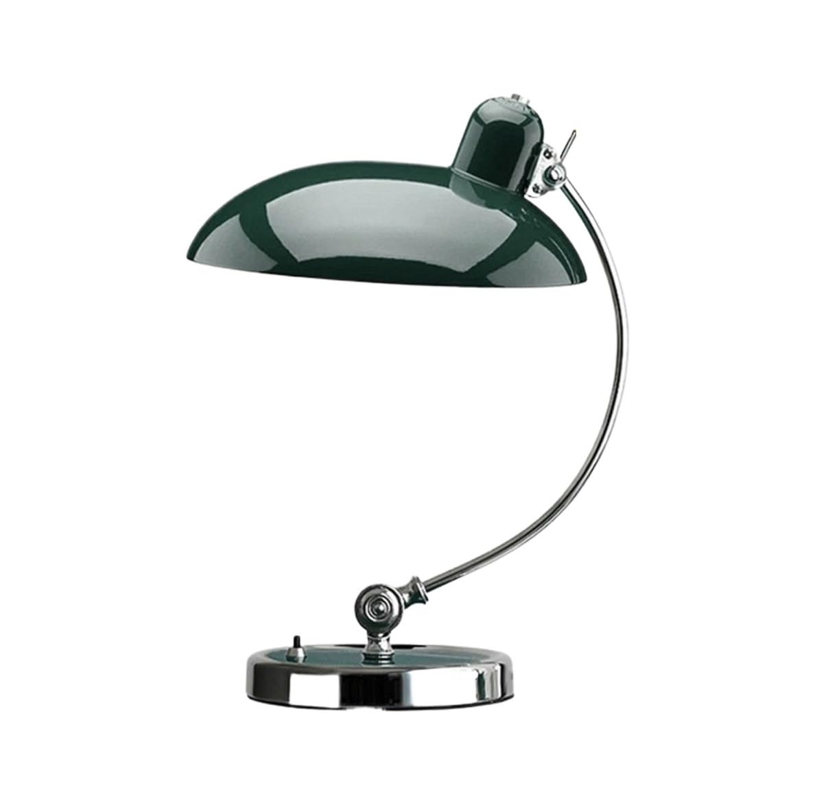 DANNMPX Eye Protection Adjustable Wrought Iron Desk Lamp Flexible Shade Swivel Arm Button Switch Desk Lamp(Grün)