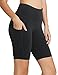 Produktbild BALEAF Damen Kurz Sport Legging Yoga Shorts mit Eingrifftasche Holzkohle Grau M