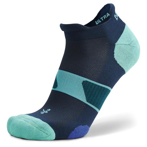 Balega Unisex Ultraglide Cushioning Performance No Show Athletic Running Socks (1 Pair), Legion Blue, Medium