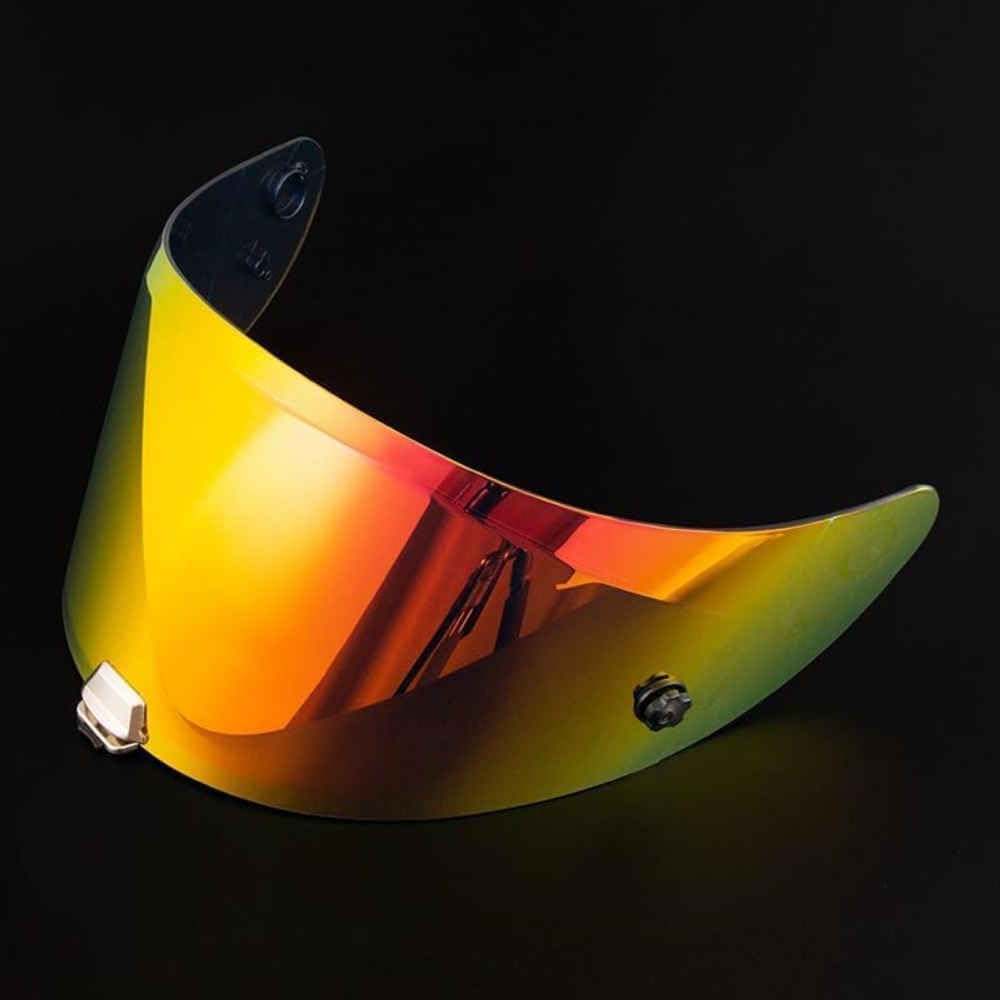 ZJHFDC Motorcycle Helmet Visor for HJC Rpha11 Rpha70, Windproof Anti Scratch Helmet Visor Replacement Motorcycle Accessories,normal-Fgoldred