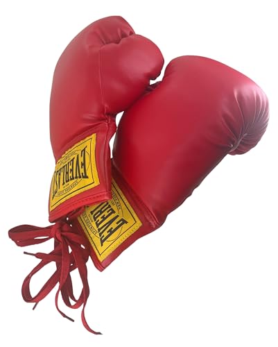 Everlast Vinyl Pair of Red Boxing Gloves - Great for Autographs