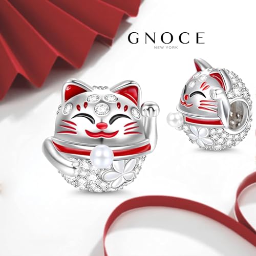 Image of GNOCE Cute Animal Collection Charms 925 Sterling Silver Pendant Dangle Bead Charm Fit for Bracelets and Necklaces, Hand-Finished Keepsake Jewelry Gift for Women, Girls, Mother, BBF