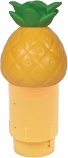 GAME 12036-BB, Solar Light Up Pineapple Chlorinator, Yellow, Holds 3"-Tablet Chlorine Dispenser, Five Tablet Capacity, Adjustable Dispensing Rate, Above - or Inground Pool Use, Yellow