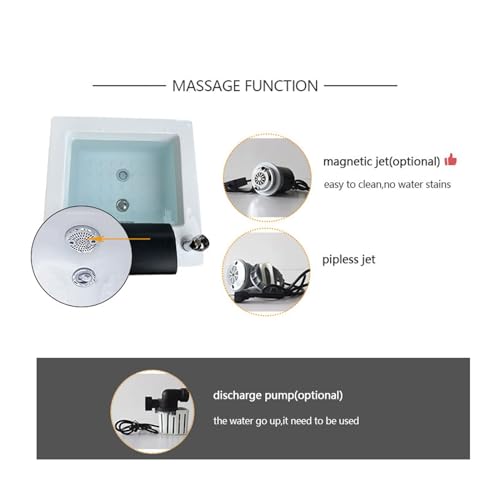 Spa de pies acrílico con masaje y calentamiento miniatura 5