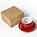 ionEgg Taza de café de porcelana con platillo de 270 ml Imagen de ionEgg Taza de café de porcelana con platillo de 270 ml