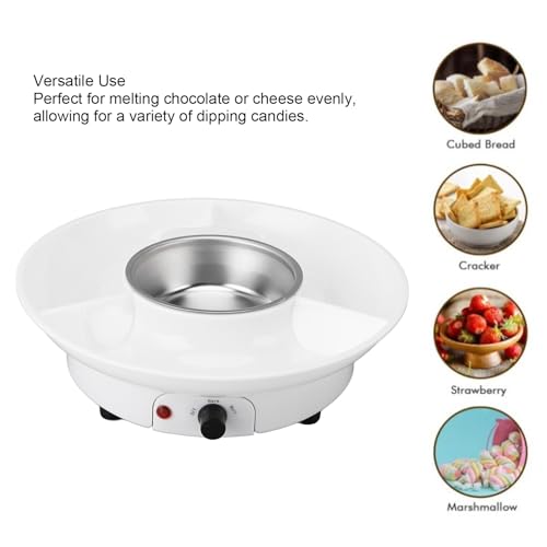 Olla eléctrica para fondue de chocolate con 10 tenedores miniatura 4
