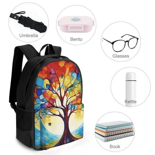Mochila colorida Tree Of Life para senderismo y viaje miniatura 4