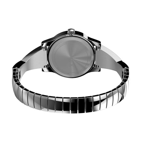 Image of TIMEX Main Street 25 mm Silver-Tone Dial Women Analog Watch- TW2V69600