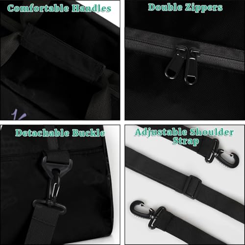 Dance Duffle-Bag for Teens Girls,Custom Ballet-Bag for Dancer,Carry-on Lightweight for Travel-Duffle,Overnight,Workout Ballet Dancer Green4