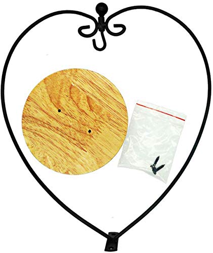 Archi Ornament Display Stand Holder Home Wedding Decoration Rack For Hanging Glass Globe Air Plant Flower Pot Stand Iron Pot Hook Stand Terrarium Witch Ball(Heart) #TOP7