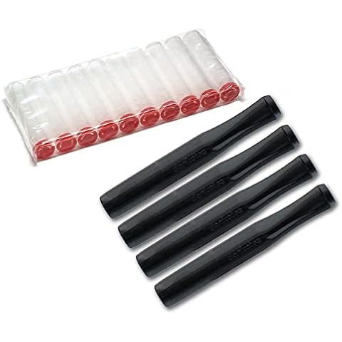 4 x DENICOTEA Cigarette Holders Standard Black Color Cover