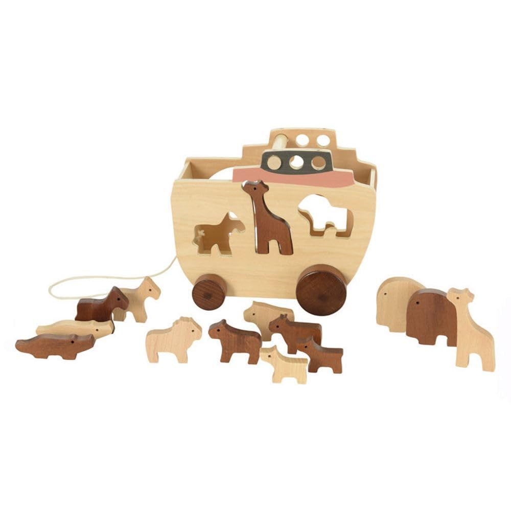 Egmont Toys Arca di NOÈ da Tirare in Legno, da Incasso