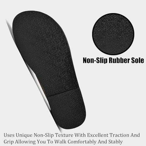 SEDFGLS Men's Genuine Leather Flat Slides Sandals Summer Classic Round Open Toe Slip On Softsole Male Sandals for Beach Walking Slides2